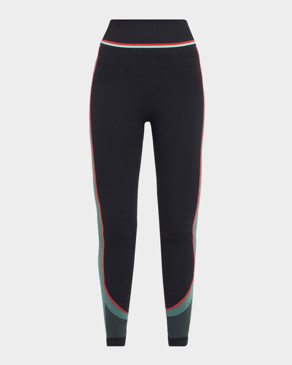 Check Jacquard Seamless Leggings